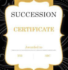 Succession-Certificate